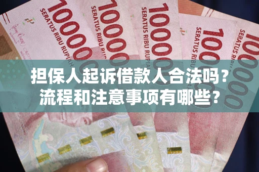 济南担保人起诉借款人合法吗？流程和注意事项有哪些？
