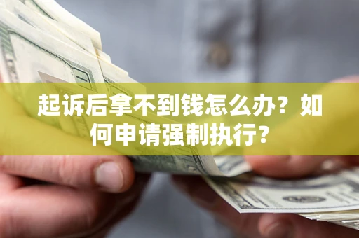 济南起诉后拿不到钱怎么办？如何申请强制执行？