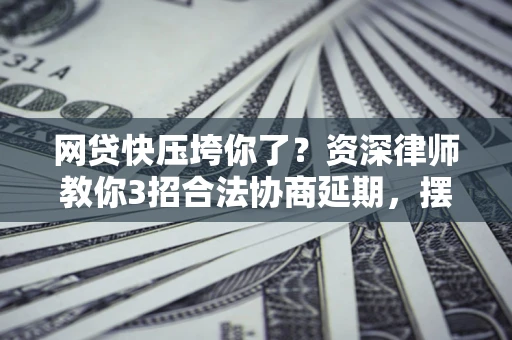 济南网贷快压垮你了？资深律师教你3招合法协商延期，摆脱暴力催收！