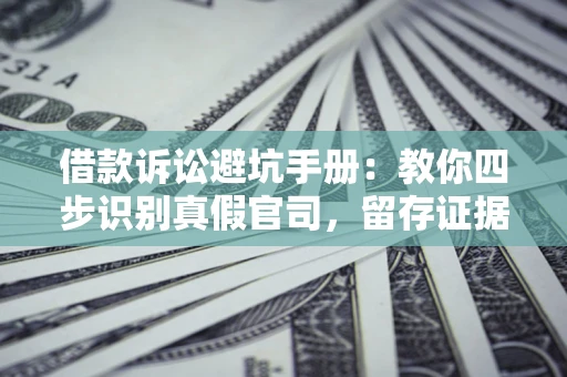 济南借款诉讼避坑手册：教你四步识别真假官司，留存证据不踩雷