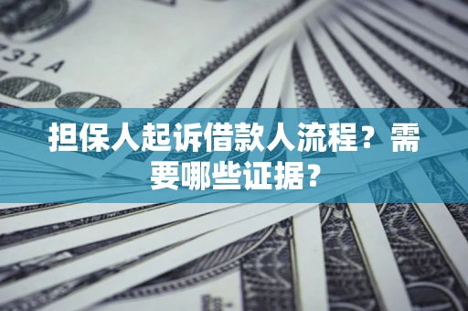 济南担保人起诉借款人流程？需要哪些证据？