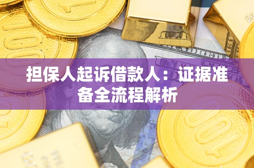 济南担保人起诉借款人：证据准备全流程解析